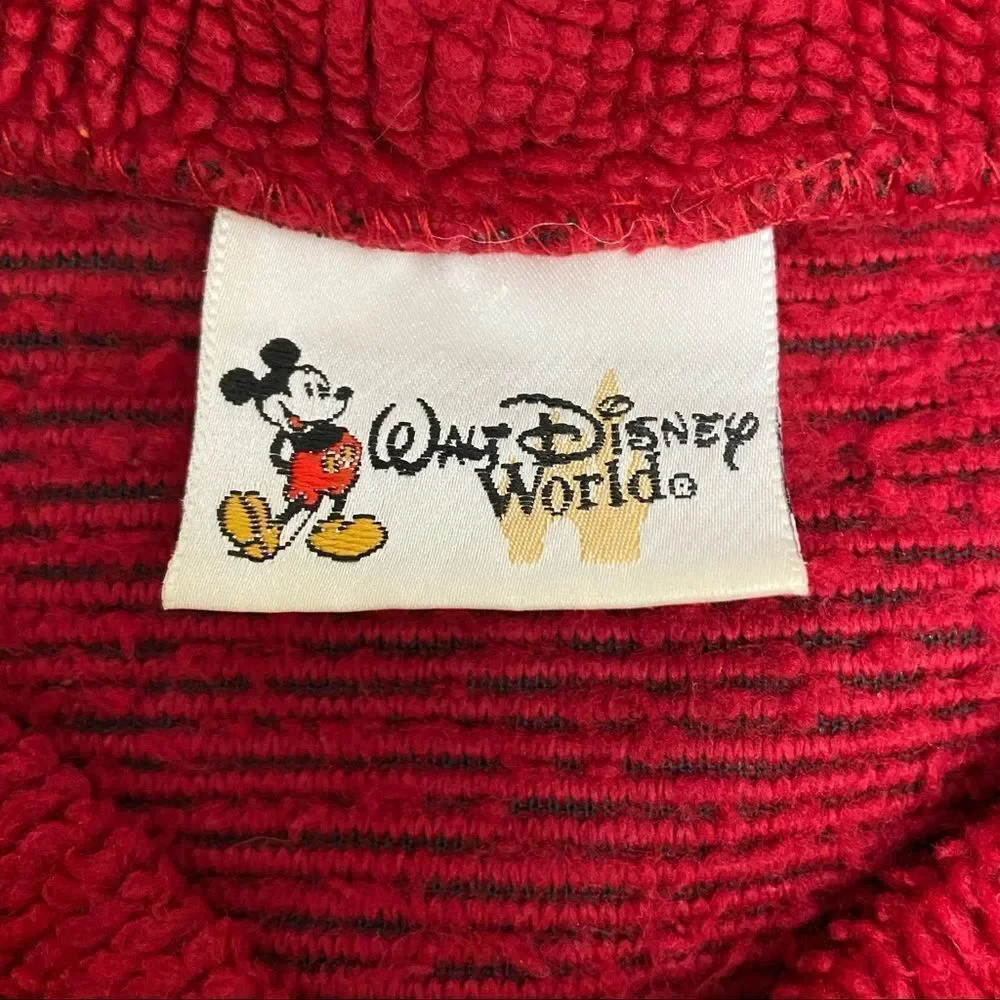Vintage Walt Disney World Minnie Mouse Plush Pullover Acrylic Sweater